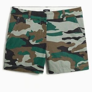 NWOT J Crew Factory Camouflage Print Chino Shorts